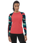 Crimson Waves Women's Rash Guard