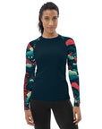 Crimson Waves Women's Rash Guard