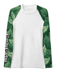 Green Feathers Women's Rash Guard