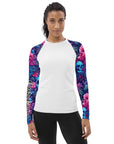 Psychedelic Skulls Women's Rash Guard