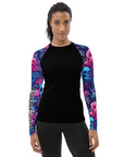 Psychedelic Skulls Women's Rash Guard