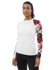 Red Magewave Women's Black Rash Guard