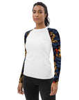 Elegant Floral Women's Rash Guard