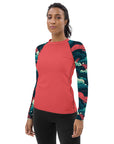 Crimson Waves Women's Rash Guard