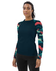 Crimson Waves Women's Rash Guard