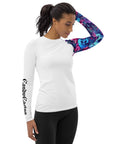 Psychedelic Skulls Women's Rash Guard