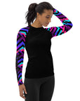 Serrated Synthwave Women's Rash Guard