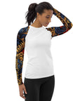 Elegant Floral Women's Rash Guard