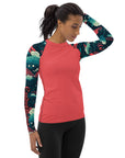 Crimson Waves Women's Rash Guard