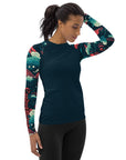 Crimson Waves Women's Rash Guard