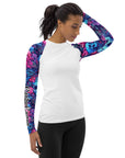 Psychedelic Skulls Women's Rash Guard