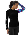 Psychedelic Skulls Women's Rash Guard