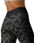 Black Brocade Leggings