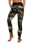 Black & Gold Marble Leggings