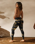 Black & Gold Marble Leggings