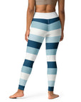 Blue Striped Leggings