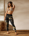 Black & Gold Marble Leggings