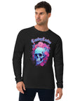 Psychedelic Skull Long Sleeve Fitted Crew