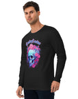 Psychedelic Skull Long Sleeve Fitted Crew